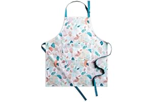 Maison d' Hermine Grembiule da cucina, 100% cotone, 1 pezzo con collo regolabile, tasca centrale per donna/uomo, chef, cucina