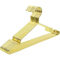 Lot De 10 Cintres En Bois Blanc Avec Pinces - 35,5 Cm - Antidérapants Pour Pantalons, Jupes - Amber Home