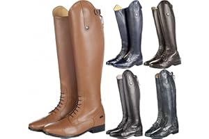 HKM - Damen Reitstiefel VALENCIA Leder cognac kurz