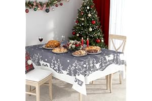 PUREHAUS Die weihnachtskarte, EIN Grauer rehkittel und die tischdecke. 130 * 220