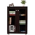 DeckUp Awana Engineered Wood Book Shelf and Display Unit (Set of 1 , Dark Wenge, Matte Finish)