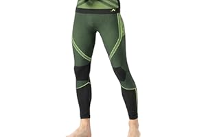 Risalti Leggings Homme Thermique Energy - Legging Homme Respirants, Pantalon Homme Thermique Élastiques, Vêtements pour Hommes Microfibre, Legging De Sport Homme sans Couture - Made in Italy