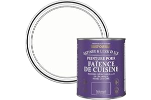 Rust-Oleum Peinture Blanche Résistante à l'eau pour Faïence de Cuisine, Finition Satinée - Craie Blanche 750ml