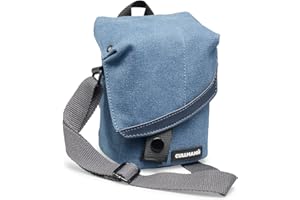 CULLMANN - 98181 - MADRID TWO Vario 200 płócienna niebieska torba na aparat z paskiem na ramię do aparatów CSC - - Wymiary wewnętrzne: 90x140x75mm