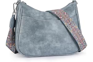 APHISON Small Crossbody Bag for Women Girls' Handbags & Shoulder bags Ladies Mobile Phone bags Vegan Leather with 3 Zip Compartments Crossbody Purse with Adjustable Wide Strap