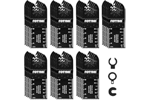 FOTYBEI Set di Lame Utensile Multifunzione Oscillante 35 pezzi Legno Plastica Metallo Accessori Utensile Multifunzione Oscillanti Compatibile con Dewalt Makita Ryobi Parkside Black&Decker e altro ancora