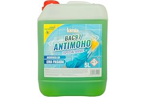 KIMIA - Potente Limpiador Especial Aseos y Baños BAC97 Antimoho 5L | con Botella y Pistola de Espuma | Limpieza Profunda y Duradera | Elimina Suciedad Persistente | Aplicación Uniforme y Eficaz