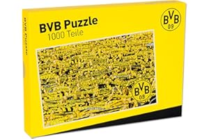 ‎DORTMUND Borussia Dortmund BVB Puzzle 1000 Teile, exklusiv Amazon, Wimmelbild Südtribüne, schwarzgelb