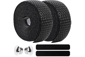 Oumers Bike Handlebar Tape, Road Bike Handle Tape Bike Handle Straps Anti-Slip Bicycle Handlebar Grip Tape Self Adhesive Handle Tape Cycling Bike Handle Wraps