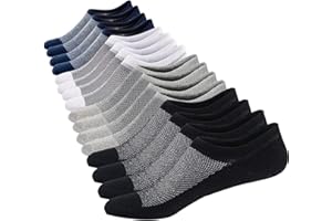 Ueither Calzini Fantasmini Uomo Sneaker Calze Taglio Basso Corti，Calze Invisibili in Cotone