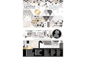 Docrafts Lot de Feuilles de Papier, Mono, A4, Lot de 48
