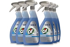 CIF PROFESSIONAL Cif Pro Formula Window and Multi Surface Cleaner, professional formulation, Pack of 6 ( 6 X 0,75)