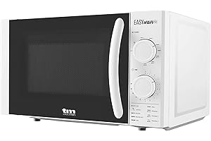 TM Electron TMPMW001G EASYWAVE Forno a microonde con Grill e capacità di 20 l, 700 W di Potenza, 6 impostazioni di Funzionamento con modalità scongelamento e Timer di 30 min, 50 W, 20 Litri, Acciaio