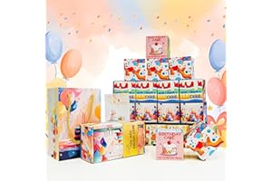 GINKAGO 15pcs Explosion Box Birthday Gifts Surprise Box with Greeting Card Confetti DIY Surprise Explosion Gift Box Pop Up Money Gift Box for Valentine Mother's Day Wedding Graduation partyset
