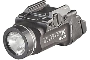 Streamlight 69404 TLR-7 X Sub 500-Lumen 5000-Candela Lampada per Armi Progettato Esclusivamente e Unicamente per Springfield Hellcat Railed, Include Kit di montaggio, Chiave e Multi-Tool, Nero