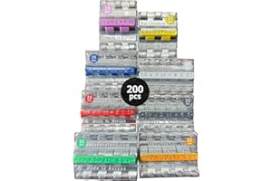 ALEJANDRO FUENTES AF® Lot de 200 étuis à monnaie (8 x 25 étuis) | 25 rouleau piece de monnaie 1 euro + 25 rangement pieces de monnaie 2 euros... | Organise et protège votre argent en tubes à monnaie en papier
