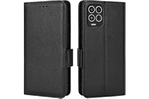 Topme Leather Case for Motorola Moto g100 (6.7" Inches), [simple Lychee Pattern Series Phone Case] - Black