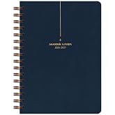 Matt Notebook 2026-2027 A5 Keten Akademik Ajanda Spiralli 15x21 cm - 17 Aylık Lacivert