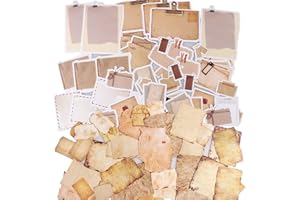 ‎YOOSSO 90 Stück Scrapbooking Sticker, 2 Stile Washi Aufkleber Beschreibbar Journal Sticker Designpapier Scrapbook Zubehör für Tagebuch Stempel Fotoalbum