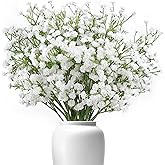 Roosea 6 Branches Artificial Flowers Gypsophila Artificial Flowers White Babies Breath Gypsophila Paniculata Fake Plants for