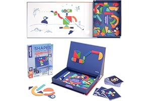 mierEdu Magnetspiel Box Formen – Kreatives Magnetpuzzle & Lernspiel für Kinder ab 3 Jahren – Geometrische Formen für Fantasie & Motorik – Reisespiele Kinder ab 3