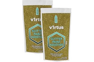 v1rtus | 2 X Glitter peinture additif 100 g (or)