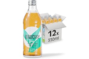 ‎KOMBUCHERY KOMBUCHERY® Original Raw Kombucha BIO | 12 x 330ml Glasflaschen | Fermentierter Tee mit lebenden Darm-Kulturen | Zuckerarm & Kalorienarm | Unpasteurisiert, Vegan, Nachhaltig, Testsieger