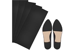 LEIKEDUN 4 Pièces Patins Antidérapants Chaussures, Semelle Antidérapante, Patin Anti Bruit Chaussures Talon, Protecteur de Semelle de Chaussures, Semelles Auto-Adhésives Extérieure Chaussure (Noir - 4PC)