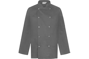 Proluxe Professional Chef Jacket - Long Sleeve - Unisex - Modern Fit - Black, White & Grey available