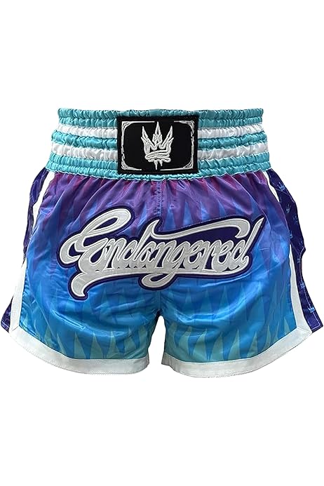 Buddha Fight Wear. Shorts Retro Premium. Appositamente progettati per Kick Boxing, Muay Thai, K1 o qualsiasi modalità di sport di contatto, Nero , S