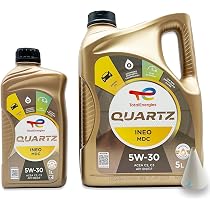 Total Quartz Ineo MC3 5W-30 Motoröl – 1 Liter Mit Trichter | Für BMW, Mercedes, Opel & Mehr