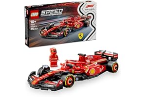 LEGO Speed Champions Ferrari SF-24 F1 Yarış Arabası 77242 – 10 Yaş ve Üzeri Kız ve Erkek Çocukları için Koleksiyonluk Sürücü Minifigürü İçeren Yapım Seti, Motor Hayranları için Model Kiti (275 Parça)