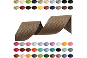 CARTONARE Gurtband 2m 5m 10m 50m, 50 Farben, Breite 10mm 15mm 20mm 25mm 30mm 40mm 50 mm Taschengurt Polypropylen Ideal für DIY-Projekte, Handarbeiten & Outdoor (894) Beige, 25mm x 2m
