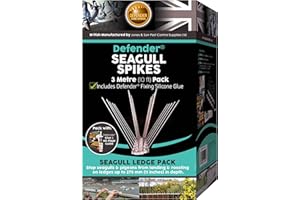 Defender Bird Spikes | Seagull Deterrent Kit | Install Guide & Glue | 3 Metre