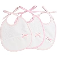 Babyjem 1110291 – Bavaglino XL Con Tasca Raccoglibriciole E Panno Pulizia, Colore Rosa, Motivo Giraffa