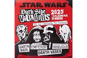 ‎PYRAMID EUROPE Pyramid – Star Wars Villains 2025 Broschürenkalender, 30x30cm, Kalender für Fans des Star Wars Universums, Monatskalender mit den galaktischen Schurken, nachhaltig nur mit Papierumschlag