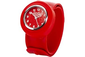 WACKY WATCHES Multicolour Wacky Watch Slap On Strap Fast Fit Kids Childrens Silicone Band Unisex Instant Fit Any Size for Boys and Girls Learn to Tell The Time
