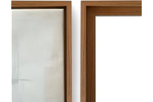 Flytande ram för canvas 40 x 50 cm (mörk trä) - träram inklusive monteringssats - robust furu träram för visning av bilder på