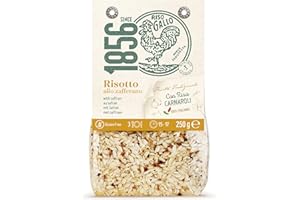 Riso Gallo 1856 Vegan Risotto with Saffron, 250 g (Pack of 1)