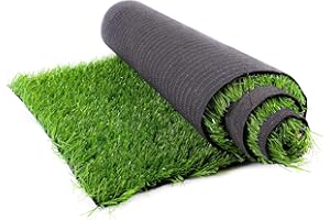 BLUMIXX Gazon artificiel 1 x 4 m – Tapis d'herbe très réaliste et facile d'entretien pour balcon, terrasse et jardin, texture douce, résistant aux UV, facile à découper, avec trous de drainage, robuste et