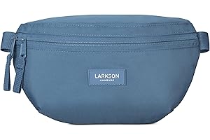 Larkson damska & Męska torba na bananowy - Finn - Torba na pasek na festiwal, podróże i sport - Mała modna torebka - hydrofobowa, Jasnoniebieski, Taille unique, Torba bananowa