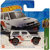 Hot Wheels - Mitsubishi Bajero Evolution - Mud Studs 3/5 - HKK36 - Short Card - beyaz - Rally Art - Mattel 2023