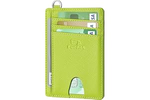 FurArt Credit Card Holder Wallet, Slim RFID Blocking Minimalist Women's Card Wallet