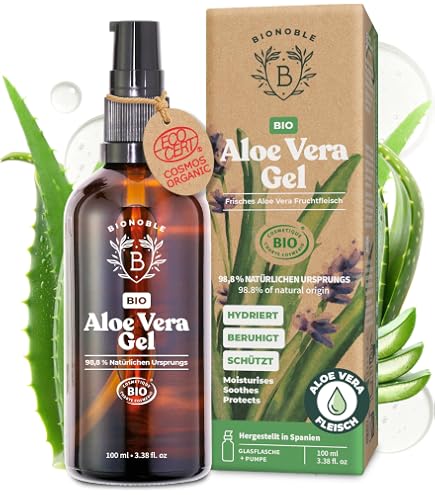 Aloe Vera Gel aus Bio, kaltgepresstes Aloe - 100% natrliche fr Gesicht,  Krper und Haar - 237 ml : Amazon.de: Kosmetik