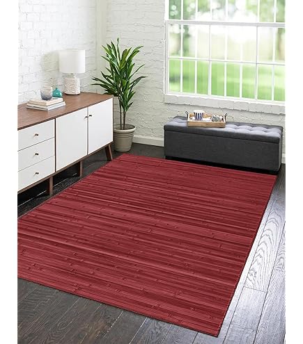 Tappeto In Bambù Legno Woody 50x240 Cm - Antiscivolo, Per Cucina, Bagno, Ingresso, Sfumato Arancio - Foto 8