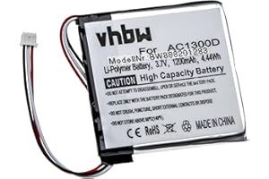 vhbw Batterie Compatible avec Angelcare unité parentale AC1300 babyphone écoute-bébé babytalker (1200mAh, 3,7V, Li-Polymère)