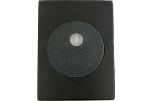 EFFEDIELLE BOCCHETTA ROSETTA PER PORTA PORTONE BLINDATO IN ALLUMINIO NERO F5 E INTERNO IN NYLON NERO (QUADRA FORO PER CODOLO CILINDRO PER POMOLO)