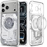Spigen iPhone 17 Pro ile Uyumlu MagSafe Kılıf Ultra Hybrid Zero One Mag Fit Sararmaya Dayanıklı Tasarım Beyaz Şeffaf Kapak - 