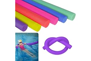 ASAB Swimming Pool Noodle | Swim Aid, Aqua Aerobics, Exercise Noodle | Float Aid Vertical | Flexible, Soft & Durable Foam Sticks | Support For Kids and Adults Training Swim Noodle