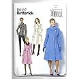Butterick Patterns 6497 F5, Miss Petite Jacket and Coat,Sizes 14-24, Tissue, Multi-Colour, 17 x 0.5 x 22 cm